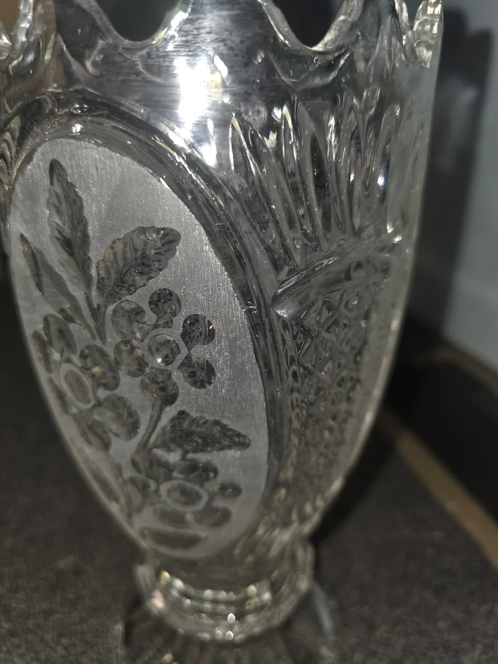 Vintage Zajecar 24% Lead Crystal Vase